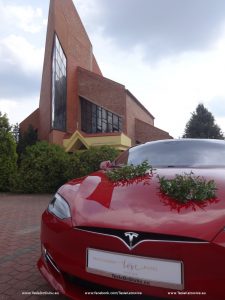 Tesla wynajem do ślubu Myszków