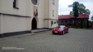 Tesla wynajem do ślubu Sosnowiec - Kościół Św. Joachima w Sosnowcu