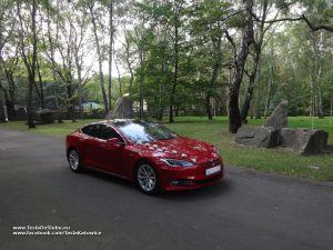 Tesla wynajem na ślub Chorzów Park Śląski