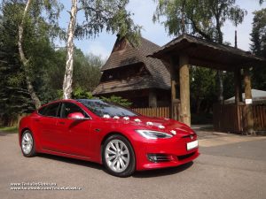 Tesla wynajem na wesele Chorzów Restauracja Łania