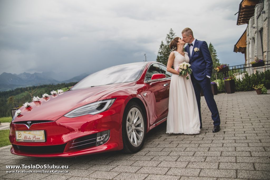 Wynajem Tesla do ślubu